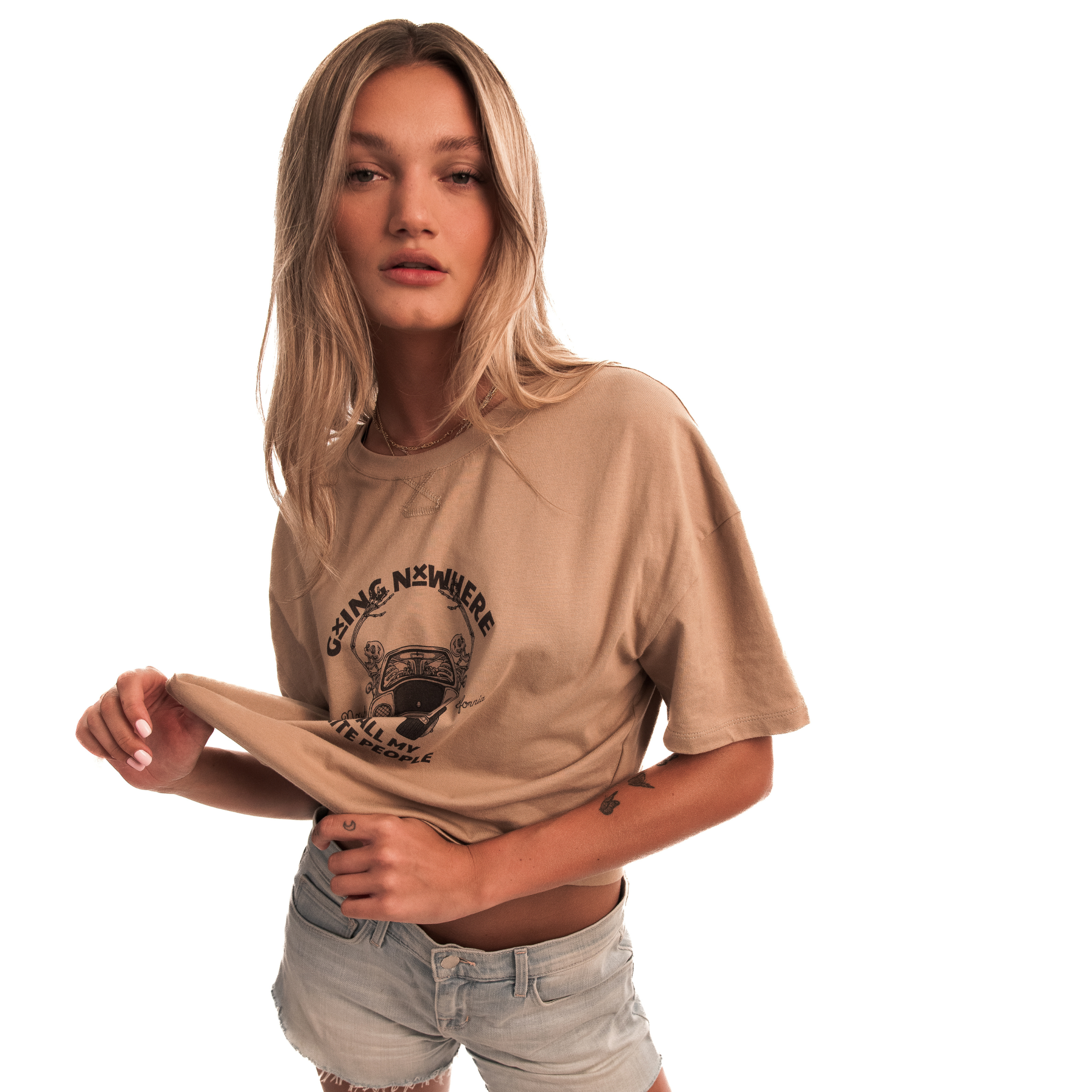 Going Nxwhere Crop Tee - Women